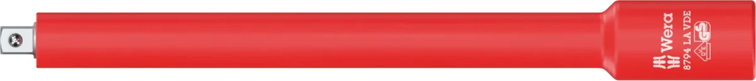 Wera 8794 LA Zyklop VDE Insulated Extension, 1/4" Drive x 150mm Long (05003301001)