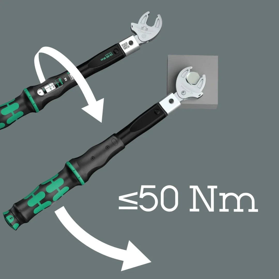 Wera 9558 Click-Torque X 2 Set for Pipe Fittings (10-50 Nm) – 05136062001