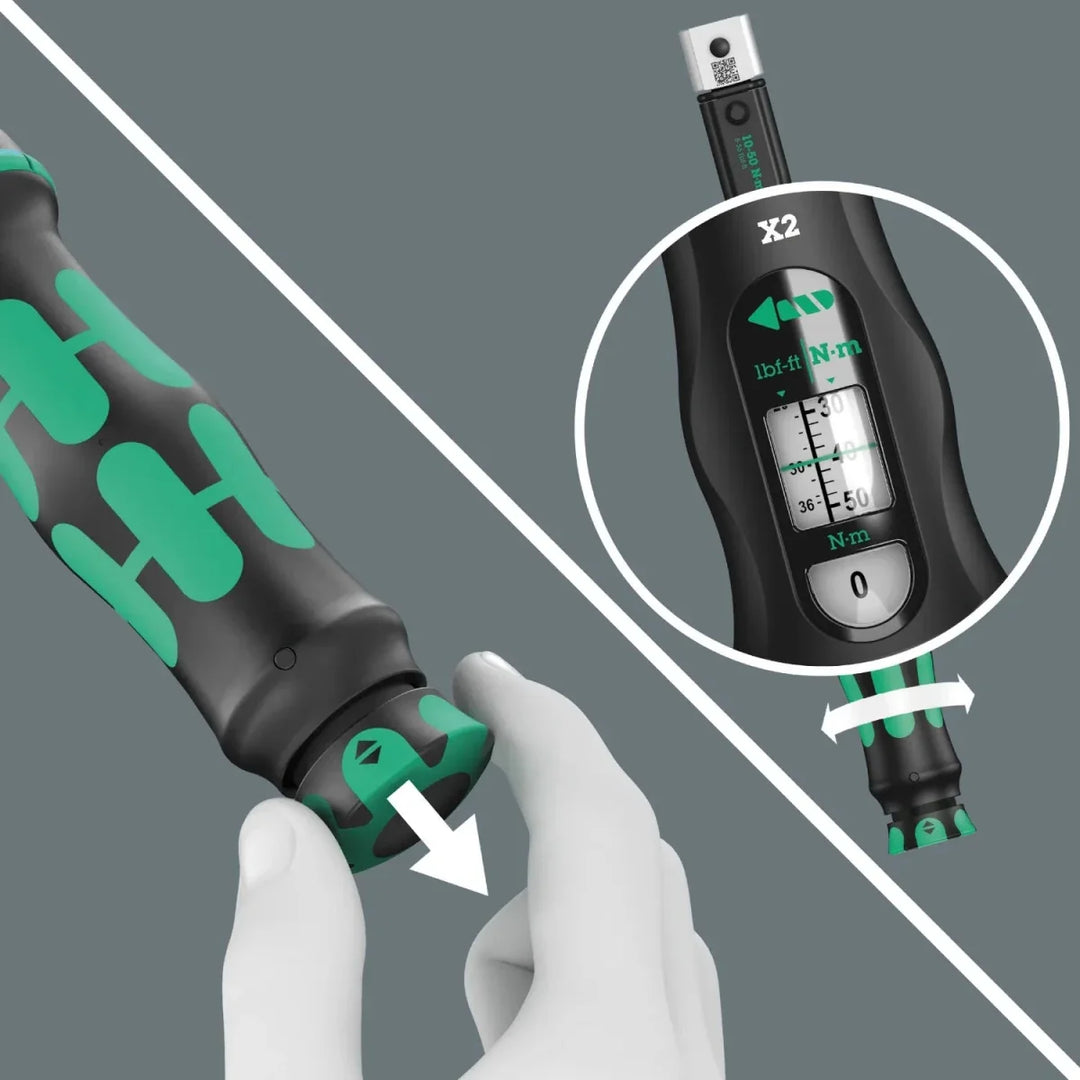 Wera 9558 Click-Torque X 2 Set for Pipe Fittings (10-50 Nm) – 05136062001