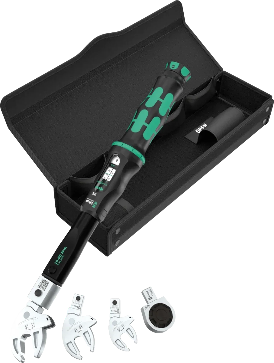 Wera 9558 Click-Torque X 2 Set for Pipe Fittings (10-50 Nm) – 05136062001