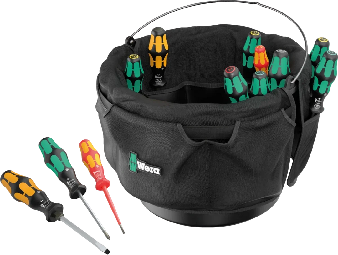 Wera 9559 Tool Bucket Organizer Screwdriver Set 1 (12-Piece)