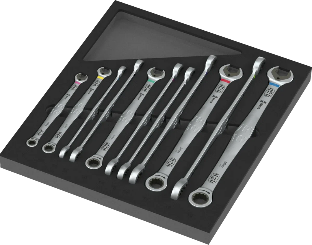 Wera 9735 Foam Insert 6007 Joker Set 1 Ratcheting Wrench Set (12 Pc)