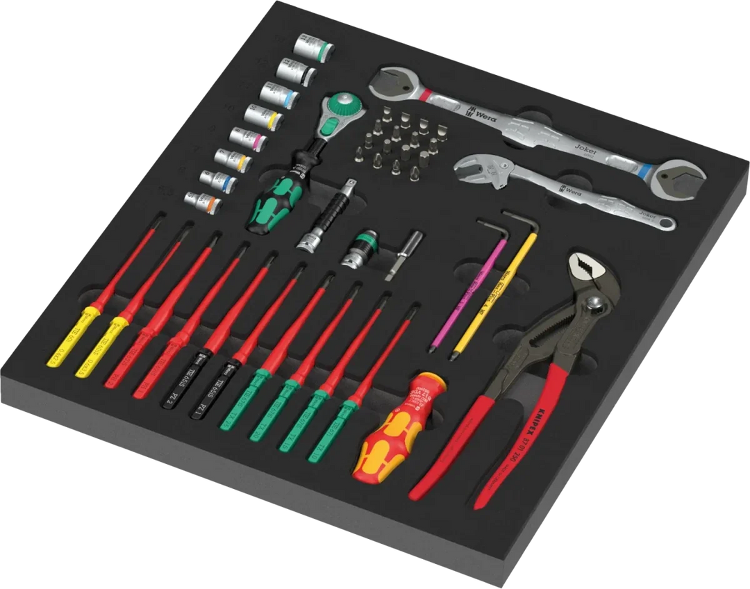 Wera 9753 Foam Insert Kraftform Kompakt Maintenance Set 1 (45 Pc)