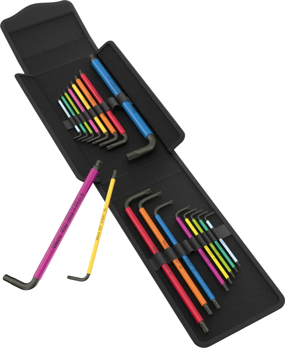 Wera Big Pack Multicolor Metric Hex-Plus & TORX L-Key Set (19-Piece) - 05133287001
