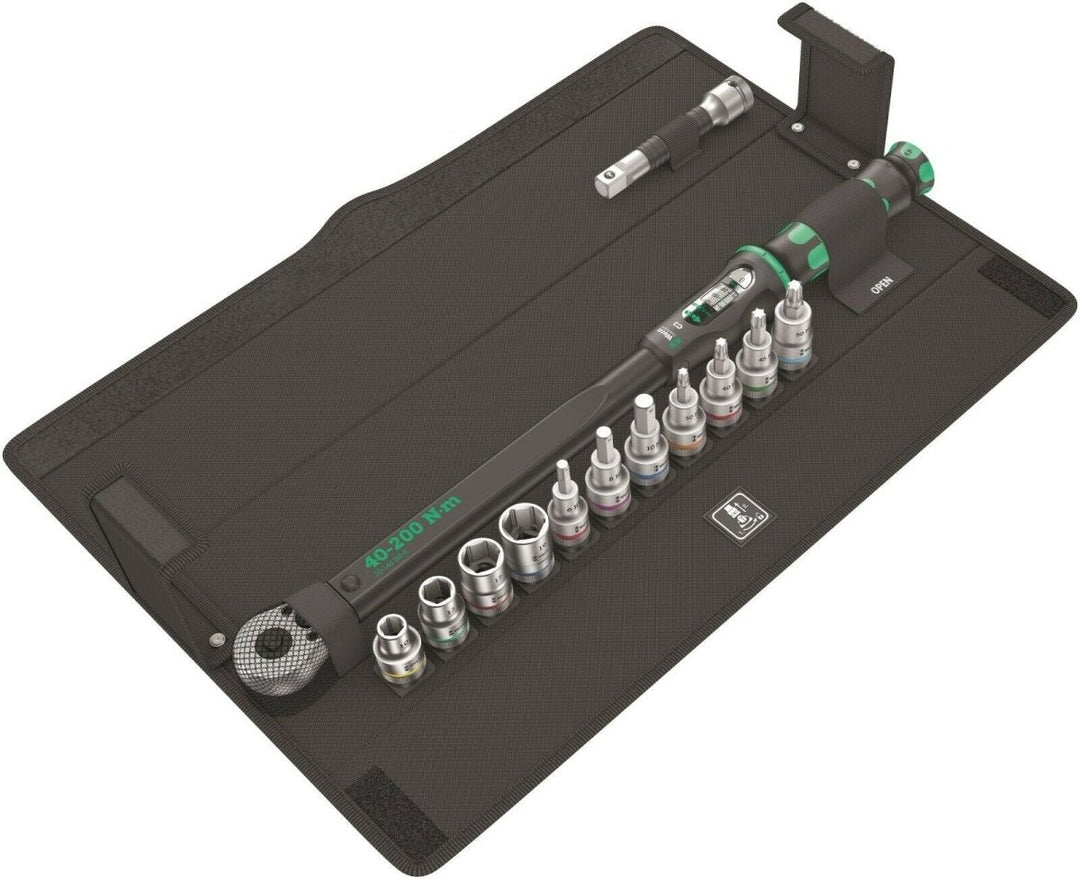 Wera C3 Click-Torque Wrench Set 40 - 200 Nm 1/2" Drive 13 Pieces 05075680001