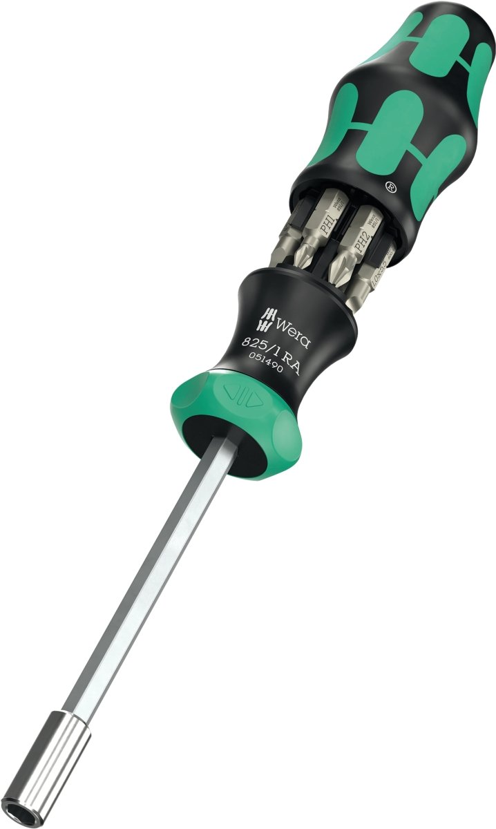 Wera Kraftform Kompakt 27 RA 2 Ratcheting Screwdriver Set 6 Pieces 05051518001