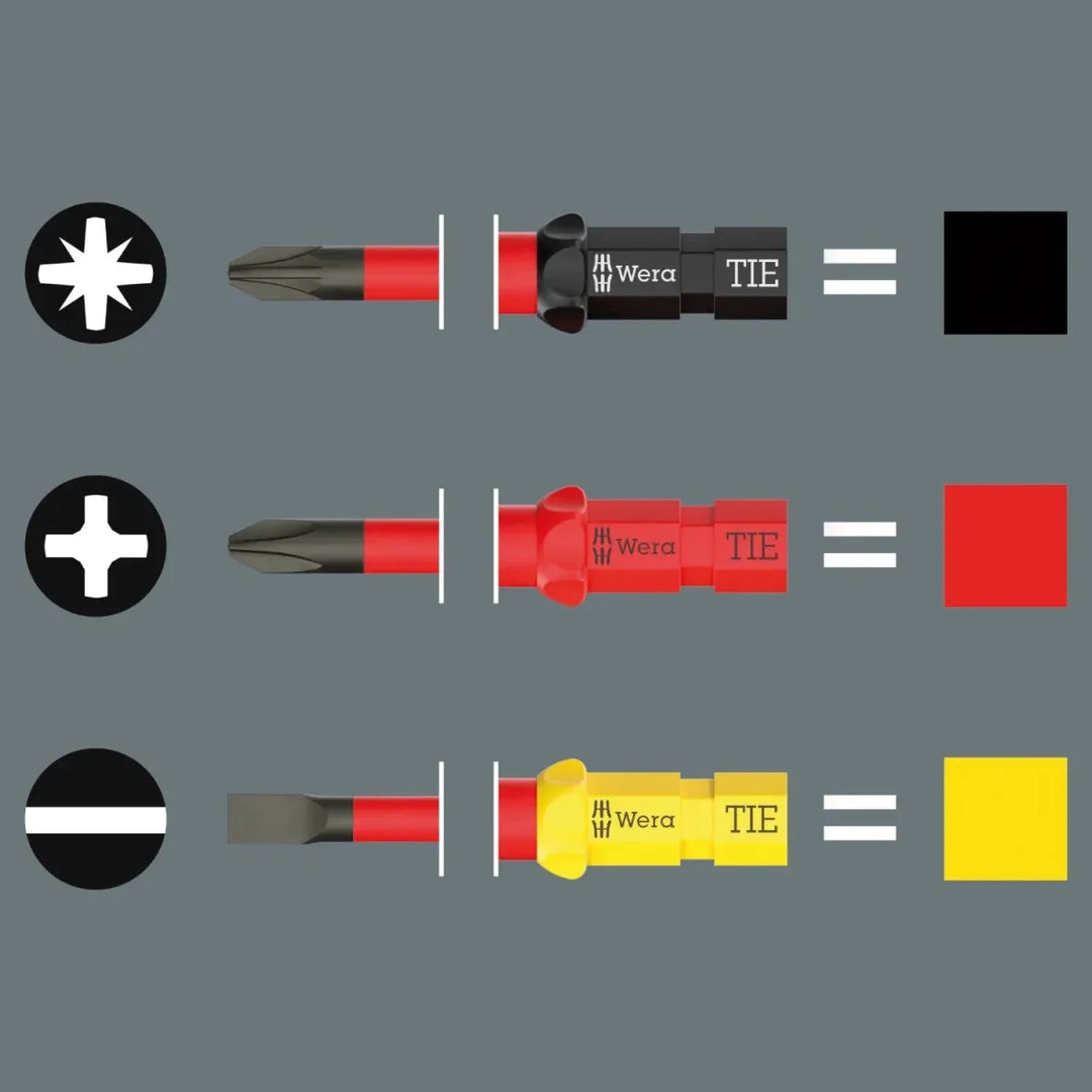 Wera Kraftform Kompakt VDE GO RA 1 Insulated Ratcheting Screwdriver Set, 6-Piece
