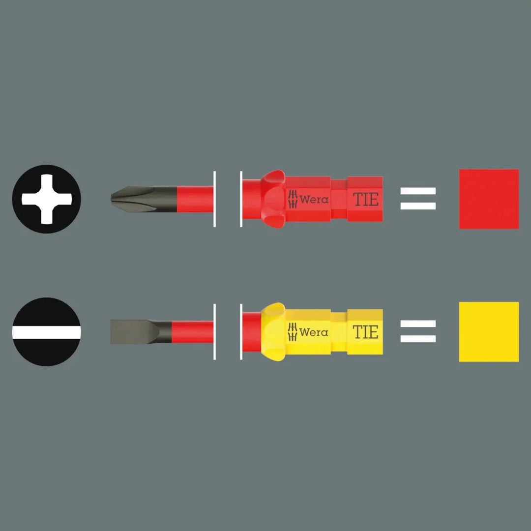 Wera Kraftform Kompakt VDE GO RA 2 Insulated Ratcheting Screwdriver Set, 5-Piece