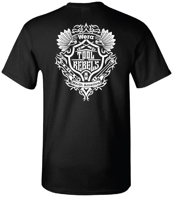 Wera Tools Tool Rebel Short Sleeve T-Shirt – Black (WERATRSHIRT)