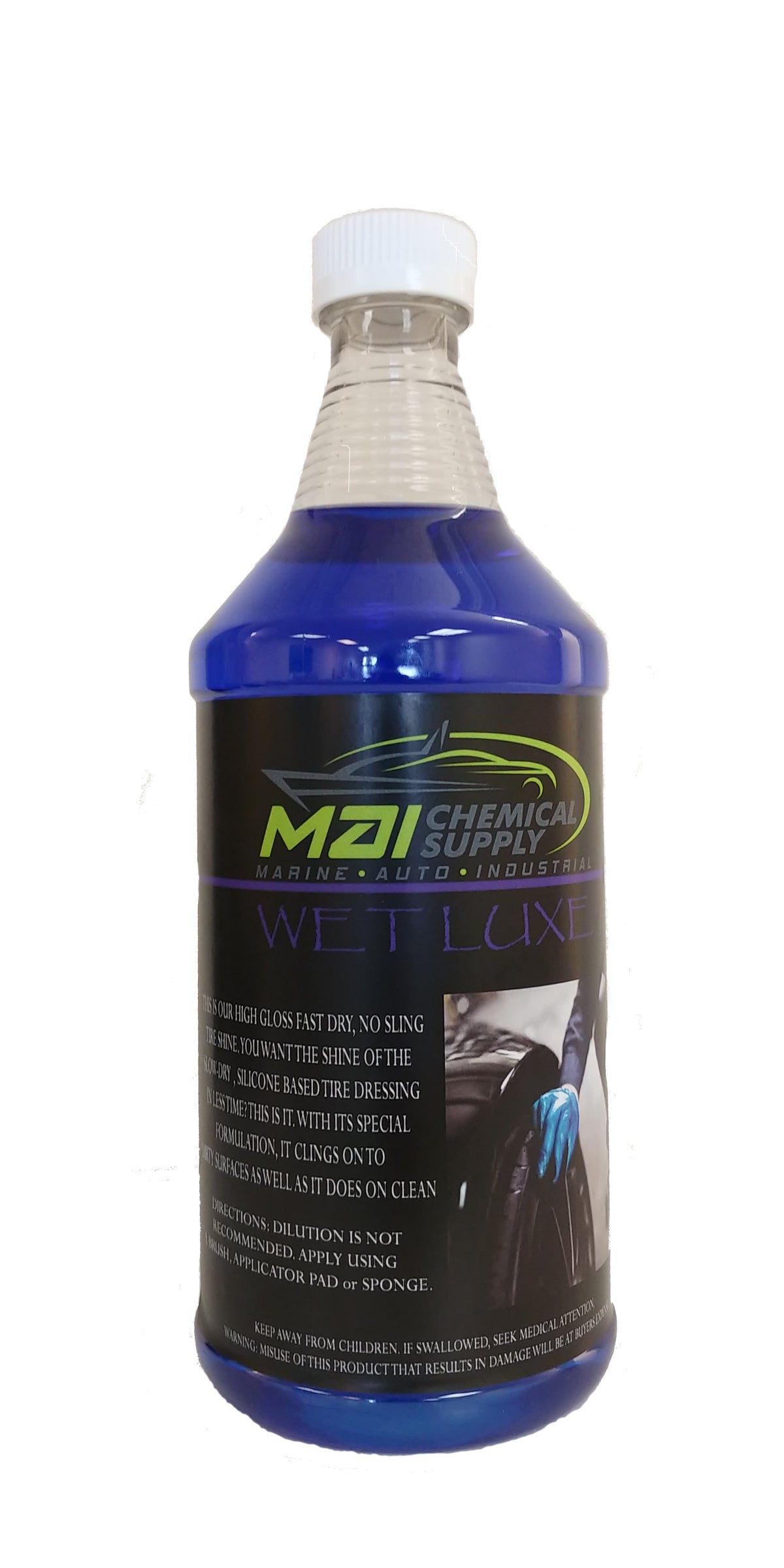 MAI Chemical Wet Luxe – Fast Dry No-Sling Tire Shine