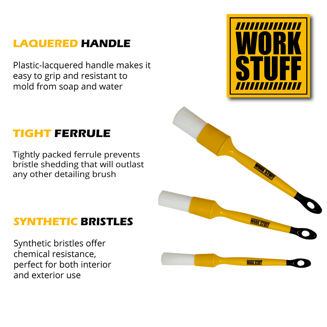 WORK STUFF Detailing Brush Albino 3 pack