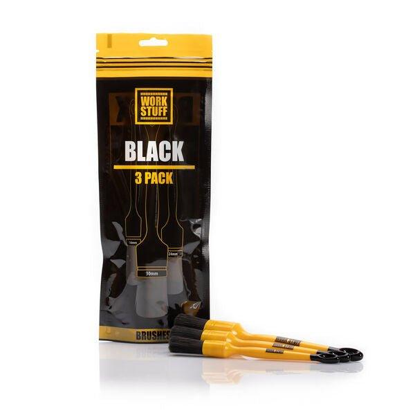 WORK STUFF Detailing Brush Black 3 pack