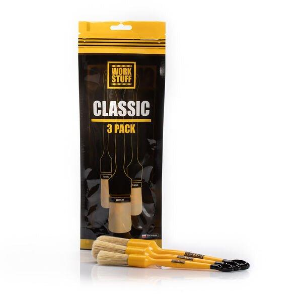 WORK STUFF Detailing Brush Classic 3 Pack